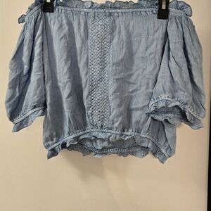 BRAND NEW! Xl lt denim 2 piece short set